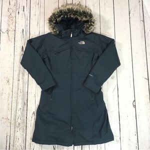 The North Face parka goose hooded hyvent jacket